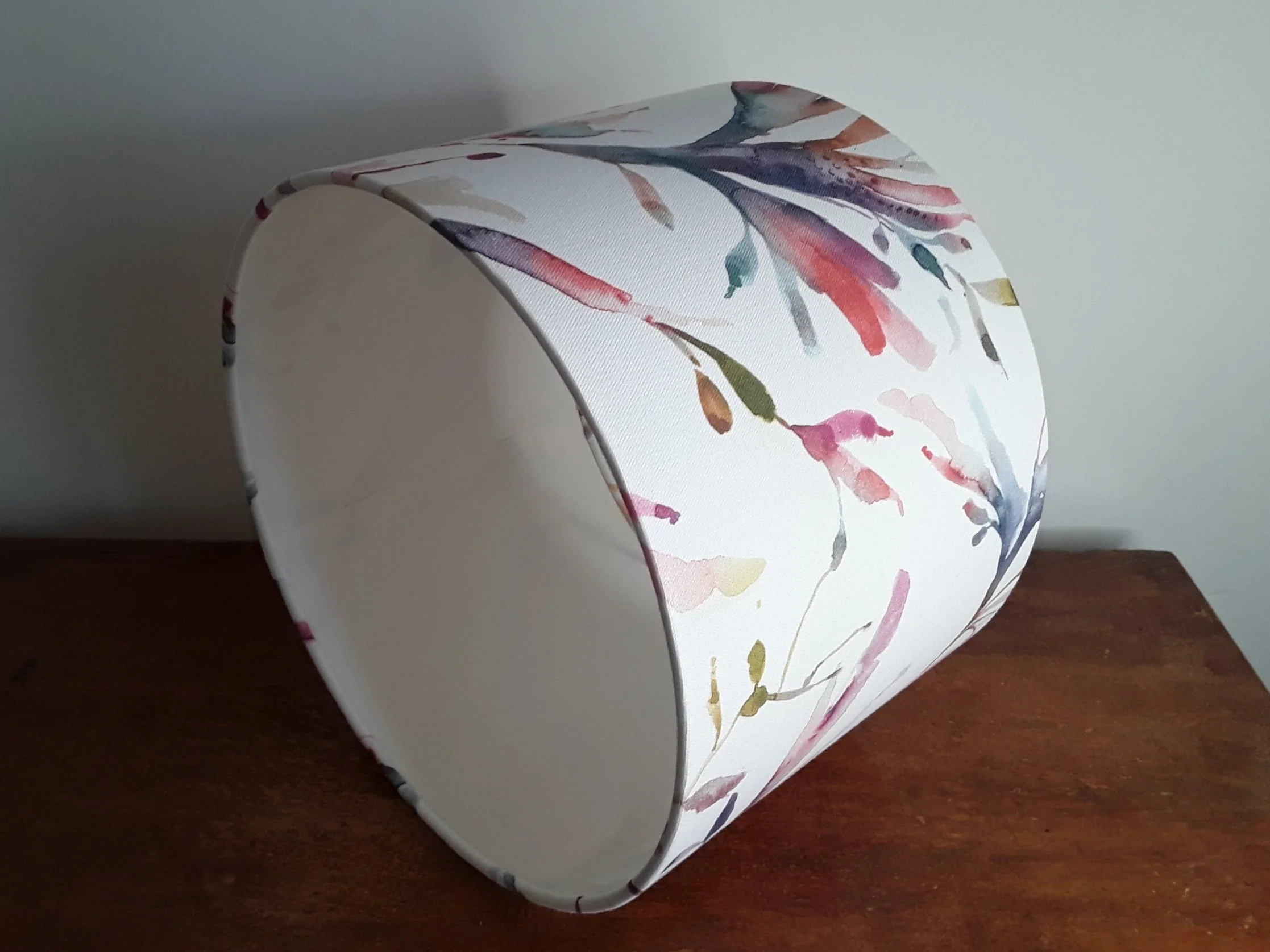 Grey floral lampshade deals